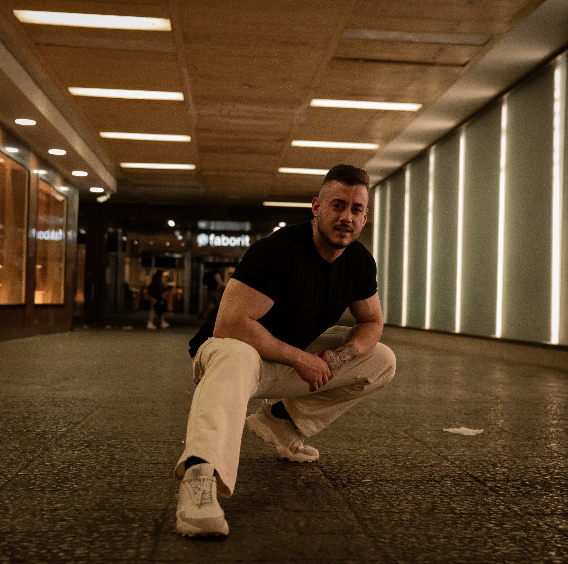 Retrato urbano fuera del gimnasio